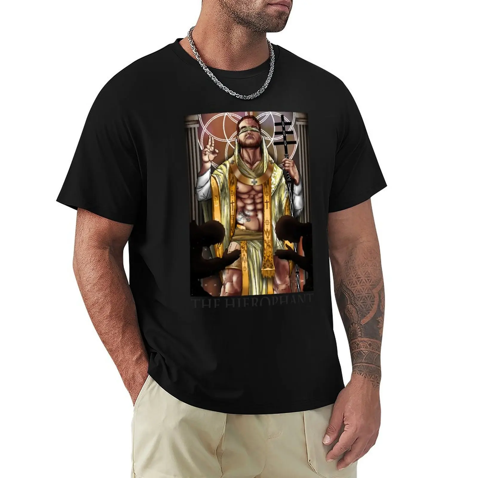 

V. The Hierophant T-Shirt boys animal print oversize t-shirts man cheap stuff tees men t shirts
