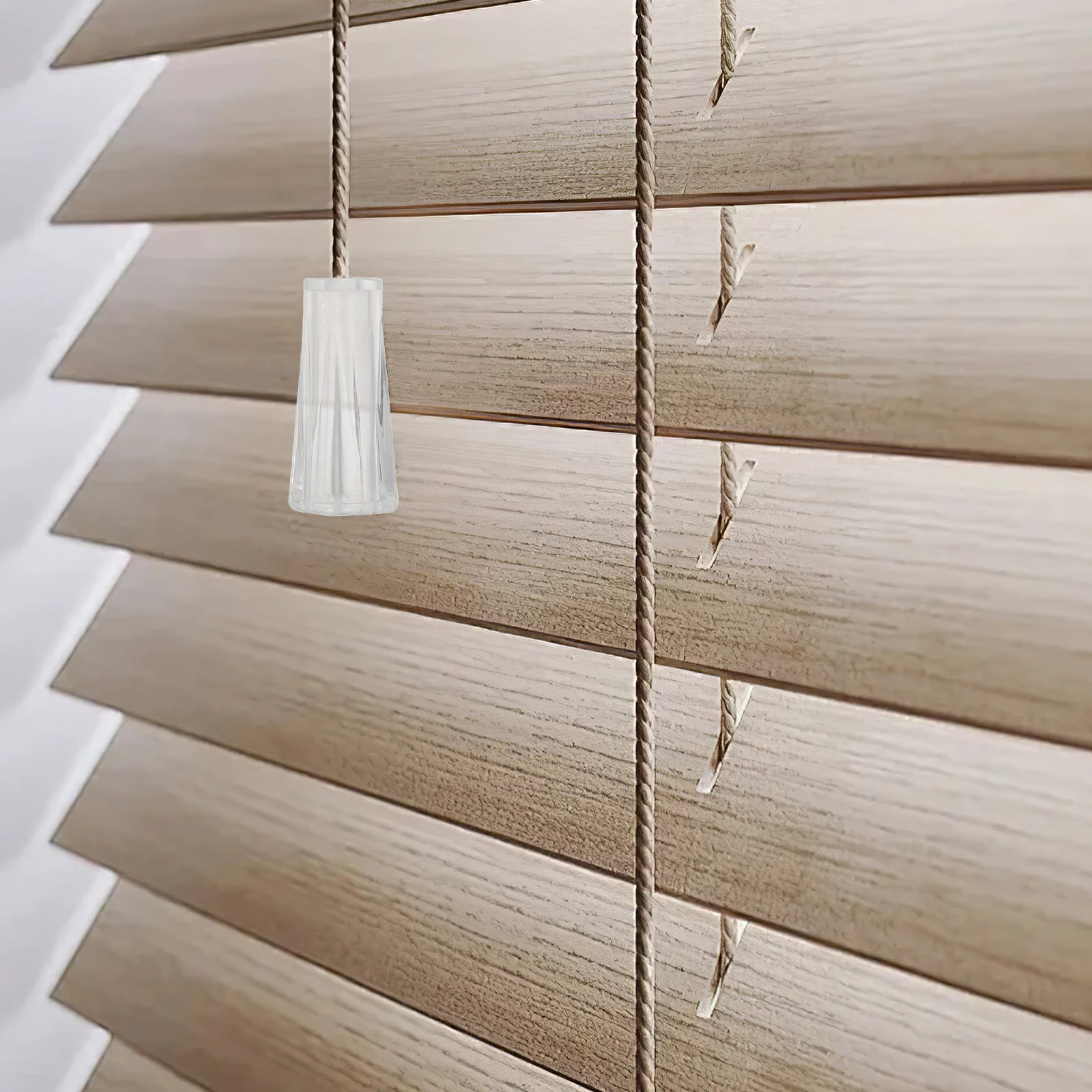 10 قطعة مقابض سحب أعمى شفافة ملحقات نافذة أعمى شرابات الحبل لقطع الظل تسحب استبدال أجزاء كرة معلقة #4