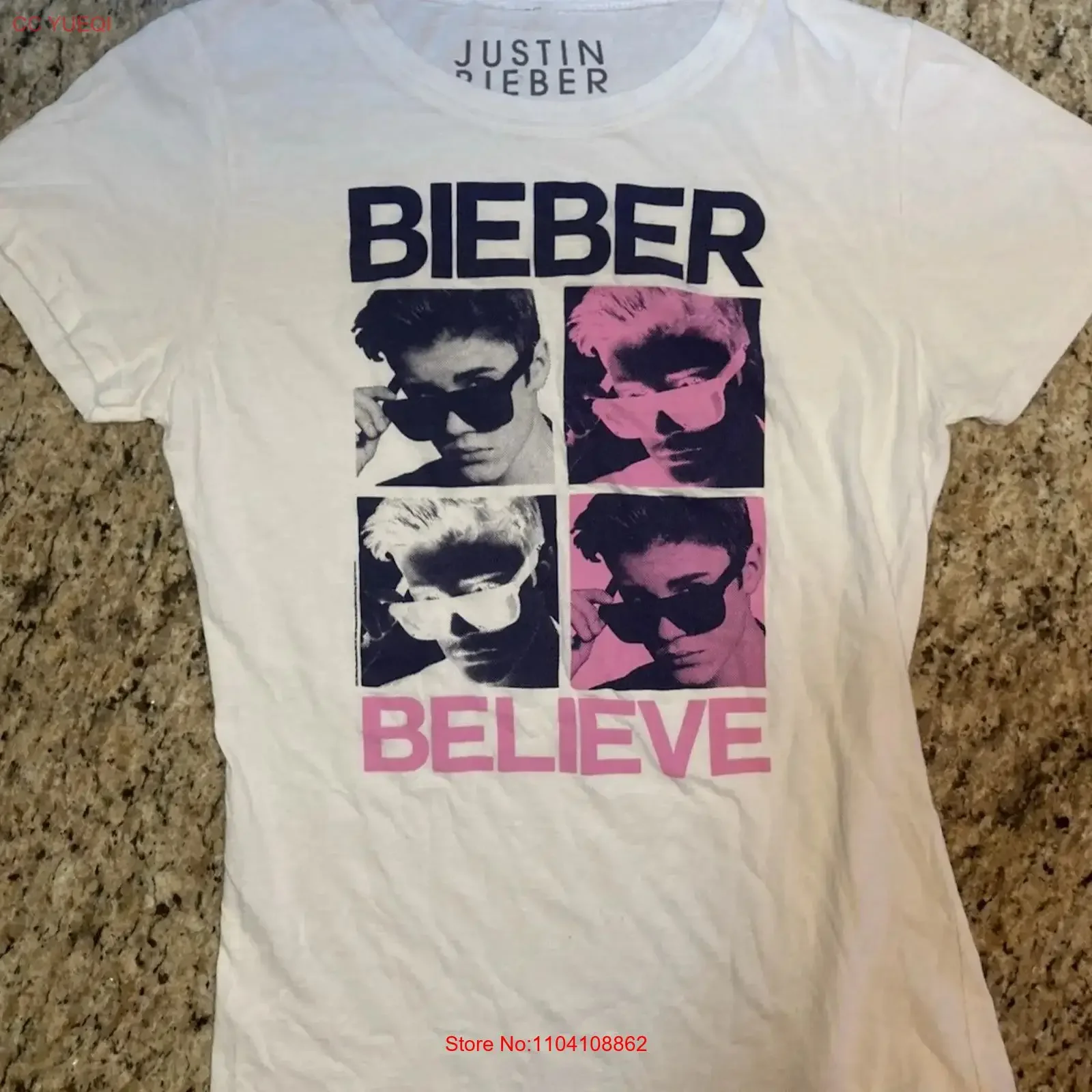 

Justin Bieber Women's Believe T shirt XL vintage Washed graphic homme Stylish Top For Everyday Wear designer clothes Unisex