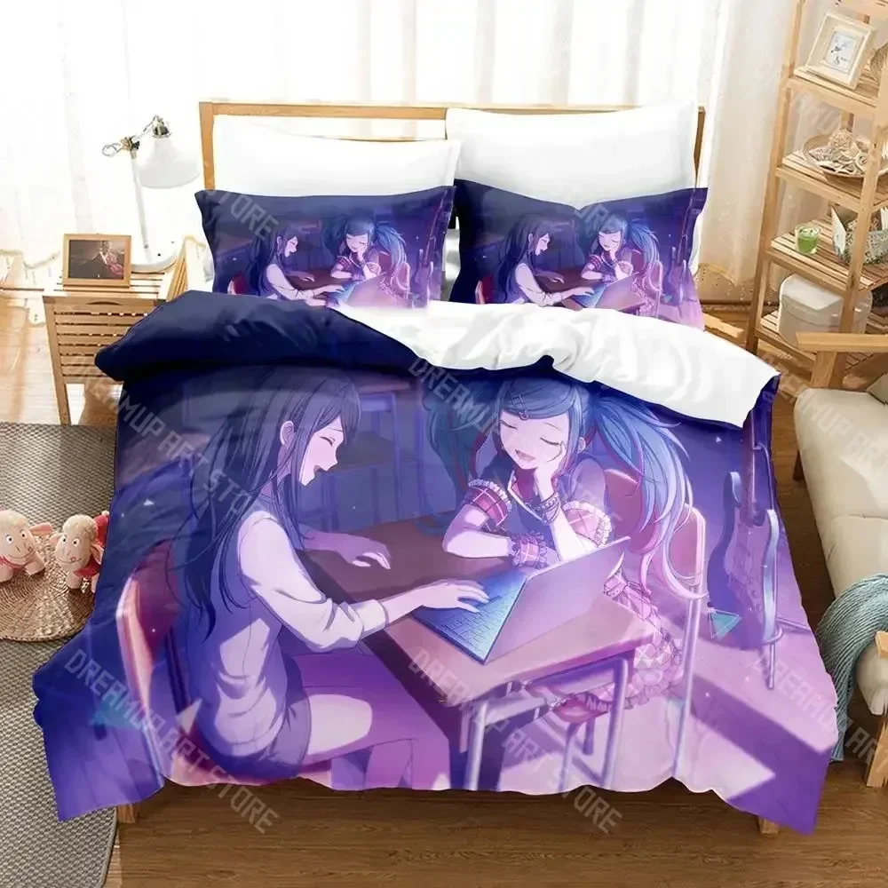 Exquisite 3D Print Project SEKAI Hoshino Ichika Bedding Set Boys Girls Twin Queen Size Duvet Cover Pillowcase Bed Kids Adult