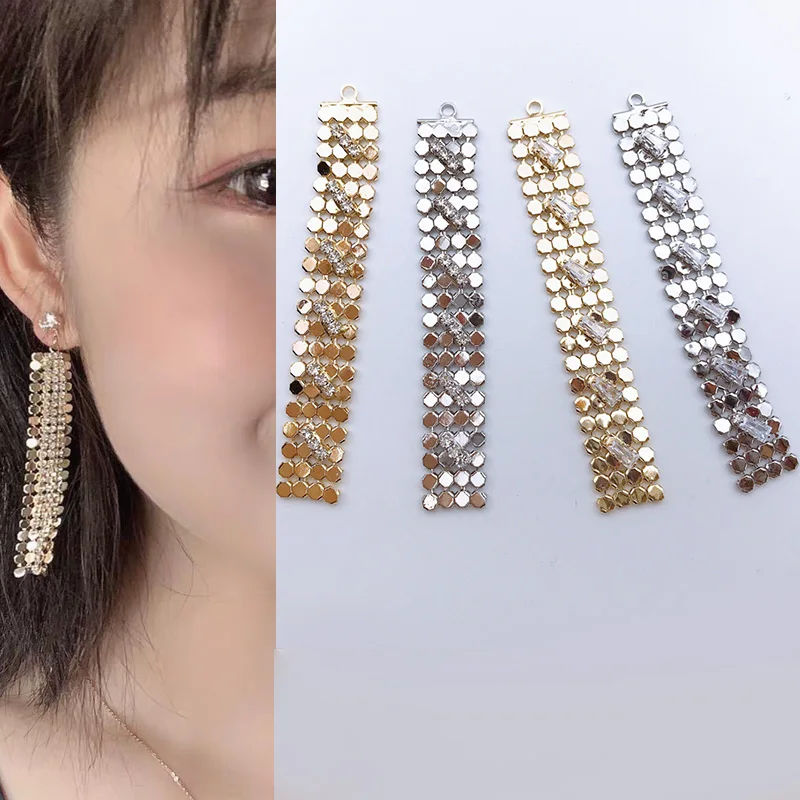 Engood 50pcs Exaggerated mesh Sheet Rhinestones Button Sewing Trim & Embellishment Craft Buckle DIY Earring Pendants Accessories