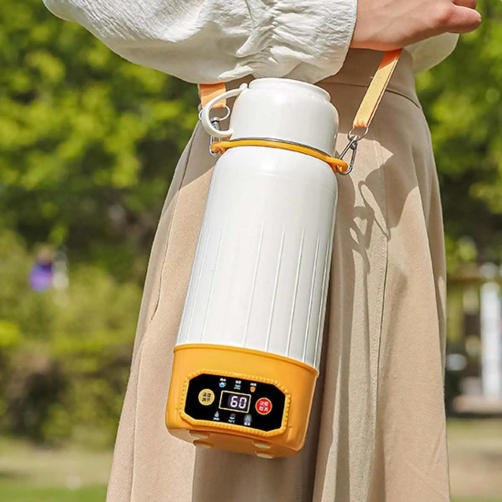 

Car Heating Cup LED Digital Display Water Heater for Road Trips Camping Home