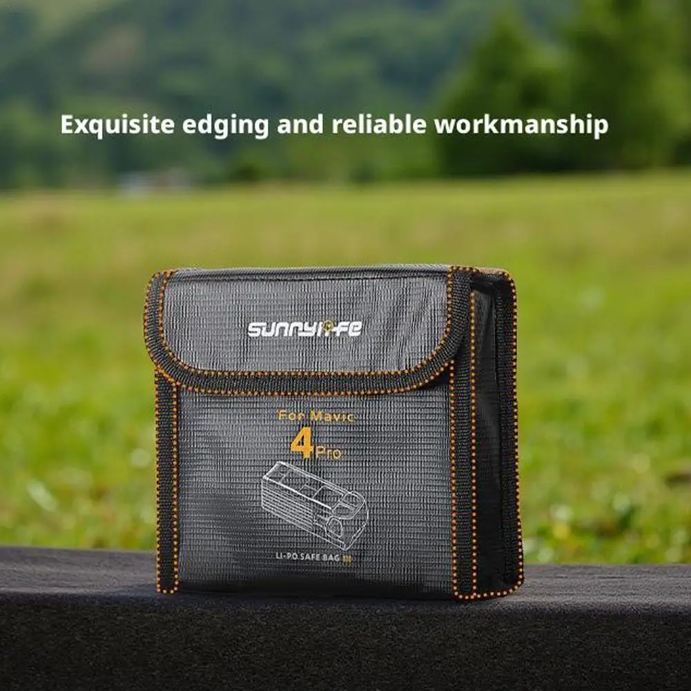

For DJI Mavic 4 Pro Battery Storage Bag Single/double/triple Battery Explosion-proof Bag Protective Radiation Safe Bag Accessory