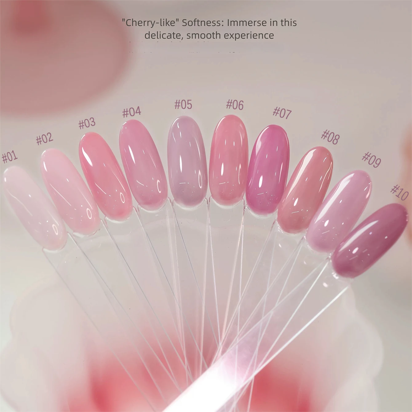 MIANEL 10ml Spring And Summer Ice Transparent Solid Color Jelly Nail Polish 2026 Nude Pink Nail Polish Nail Art