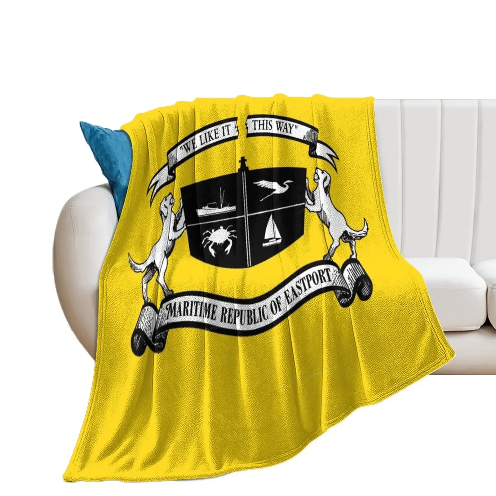 Flag of Maritime Republic of Eastport Throw Blanket Blankets For Sofas Blankets Sofas Of Decoration Large Sofas Blankets