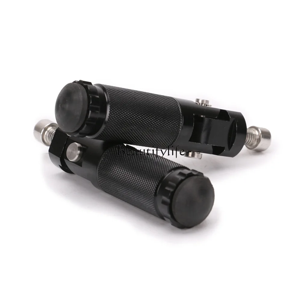 

Motorcycle modification accessories CNC aluminum alloy folding pedal round pedal