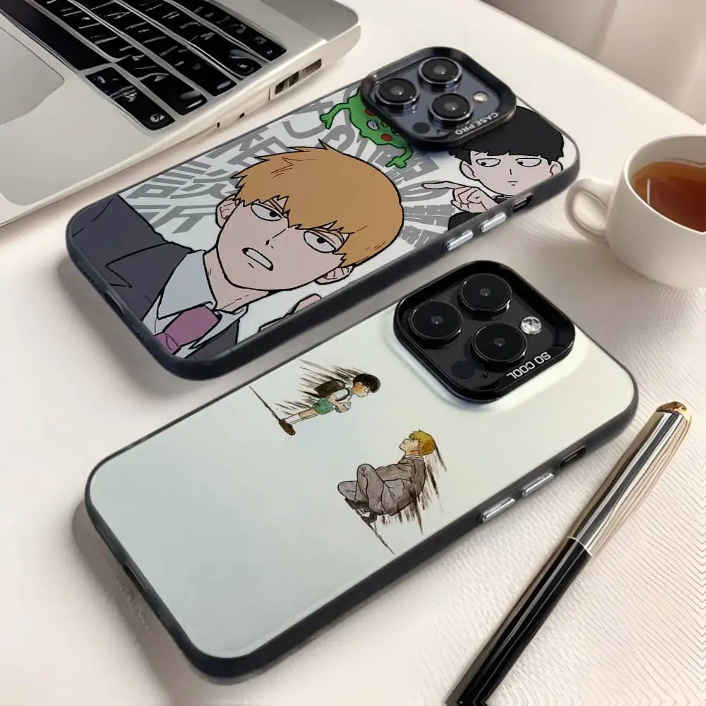 

M-Mob Psycho 100 Phone Case For iPhone 16,15,14,13,12,11,8,7,Pro,Max,Plus,Mini,XS,SE Anti Fall Black Matte Hard