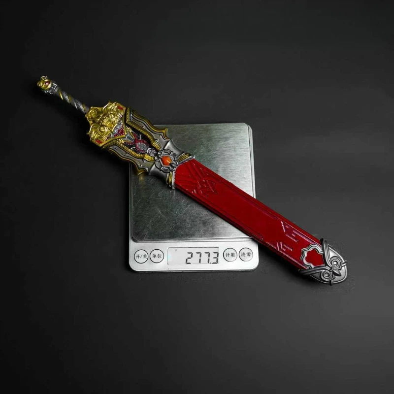 30cm New Game Figure Dragon Sword Perimeter Metal Model Craftsmanship Props Desktop Decoration Ornaments Birthday Gifts Toys