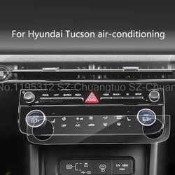 Tempered Glass screen Protector For Hyundai Tucson 2024 2025 car air-conditioning anti-scratch interior film