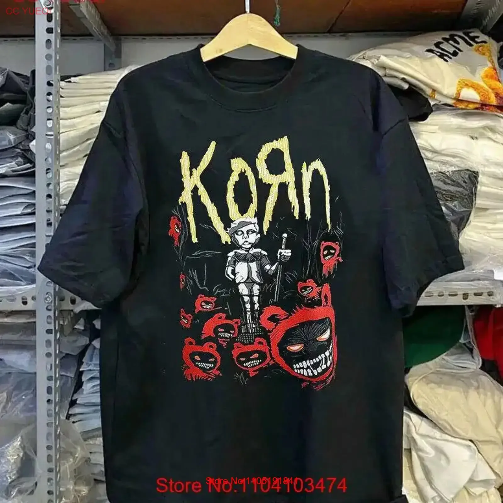 

SALE Korn rock band music vintage style unisex T Shirt for men vintage Washed Top For Everyday Wear streetwear graphic