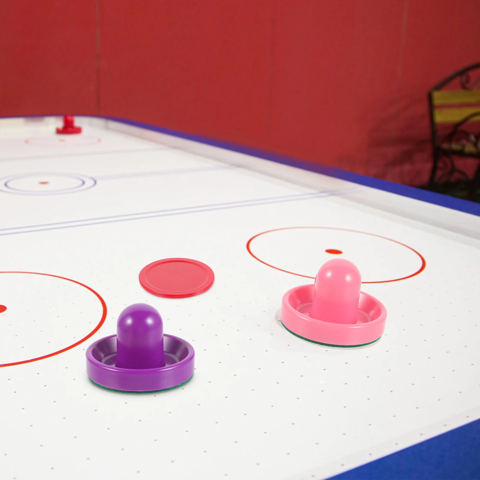 

1 Set Pucks Tabletop Pusher Plastic Paddles Smooth Sliding Room Supplies Accessories Ice Pushers Tabletop Ice Hockey Supplies