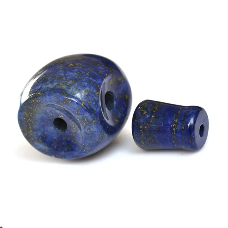 Lapis Lazuli Guru and Stupa Set Three-way Beads for Prayer Mala 16x18mm BRO556