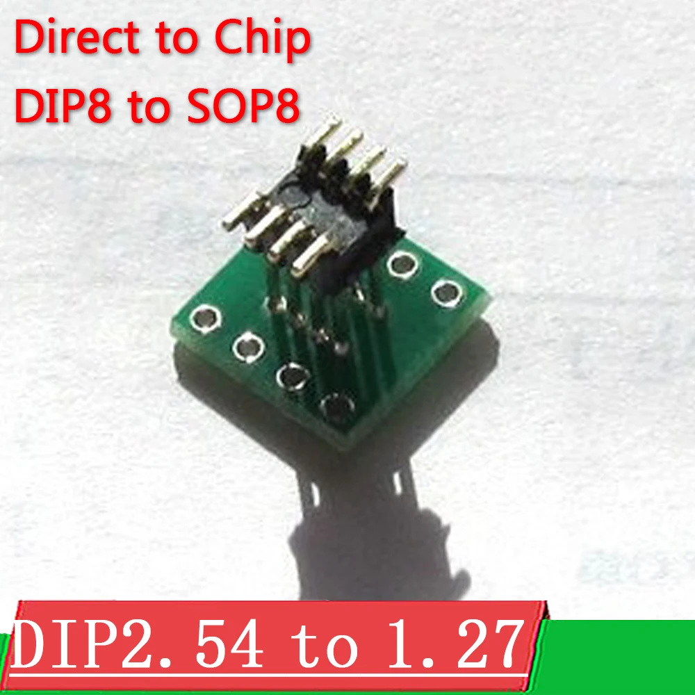 

dykb DIP8 to SOP8 Adapter SOIC8 Socket PCB 1.27mm / 2.54mm Adapter 8pin 8P Sound card Converter board for POWER Amplifier