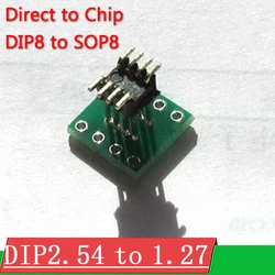 dykb DIP8 to SOP8 Adapter SOIC8 Socket PCB 1.27mm / 2.54mm Adapter 8pin 8P Sound card Converter board for POWER Amplifier