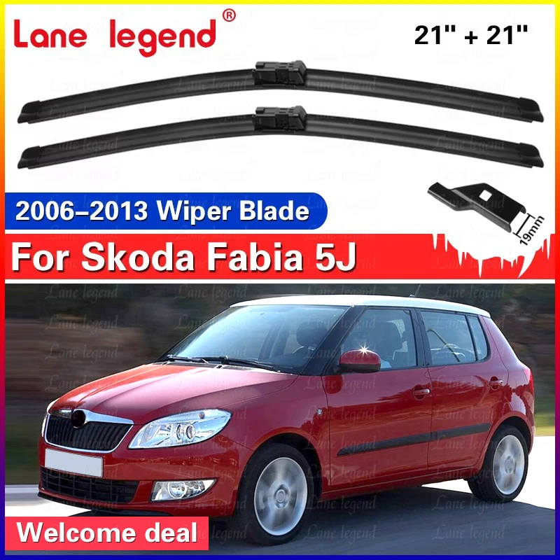 

2Pcs For Skoda Fabia 5J Hatchback 2006-2013 Front Wiper Blades Windscreen Windshield Wipers Car Accessories