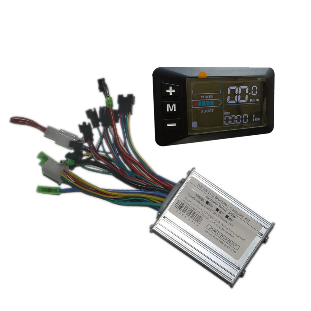 Electric Bike 24-48V 52/60V 350W DC Brushless Motor controller with Colour LCD Display Panel G51 For Electric Scooter Acesssorie