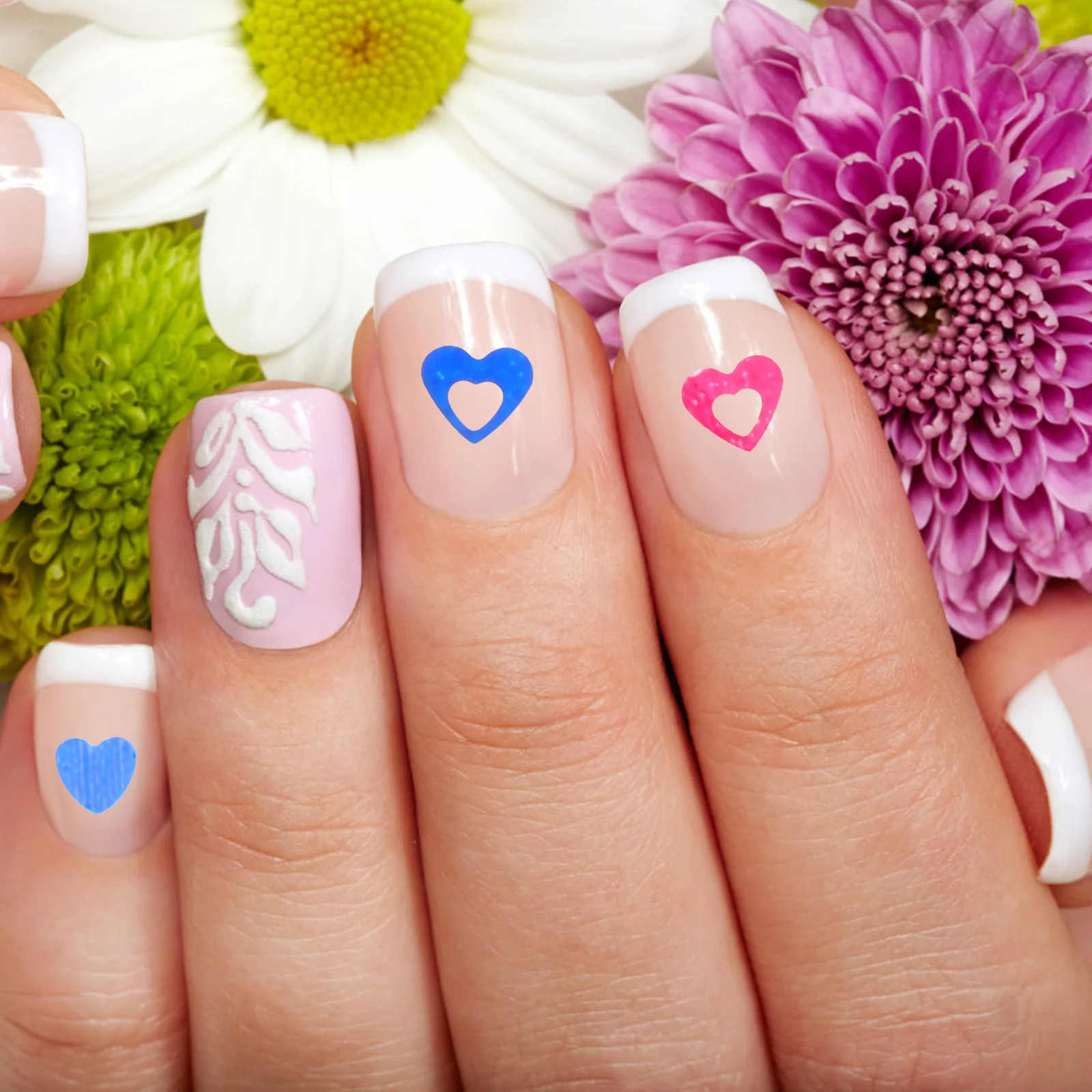 

Heart Nail Sequins Glitter DIY Manicure Decors for Birthday Wedding Festivals Nail Art Decoration Heart Manicure Sequins