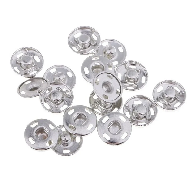 Sujetadores a presión de Metal pequeños, botón de presión, accesorios de ropa de costura, hebilla integrada, 2 hojas