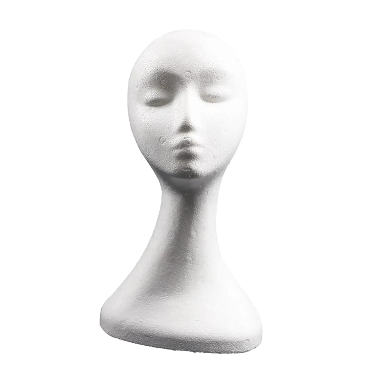 

Wig Head - 19.5'' Female Foam Wig Stand Model Head Wig Display Stand for Home, Salon and Travel