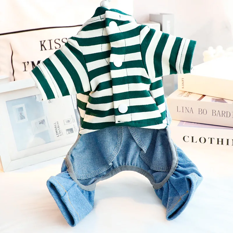 الحيوانات الأليفة الدنيم هوديي بذلة السروال القصير تي شيرت الكلب معطف القط جرو سترة الخريف الشتاء الملابس الملابس