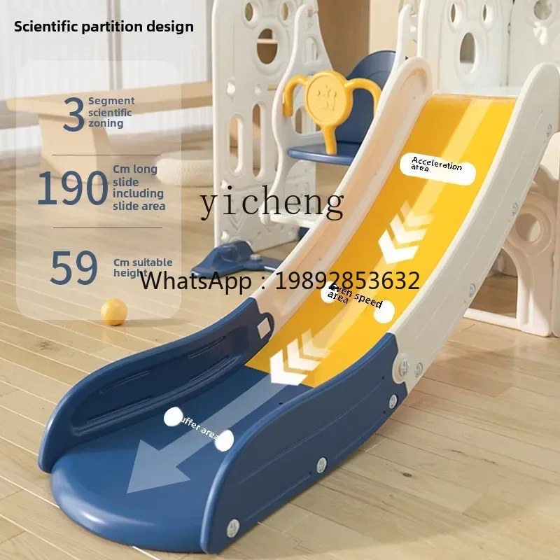 ZZ Slide Balançoire coulissante domestique intérieure pour enfants Aire de jeux multifonctionnelle familiale 2 en 1