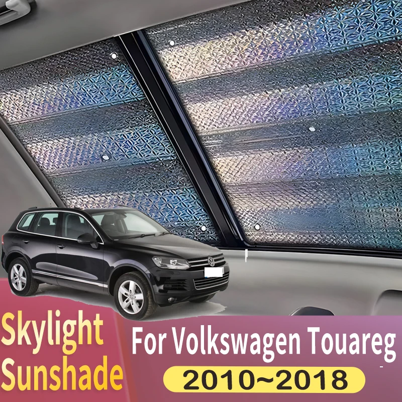 

Sunroof Sunshade Suitable For Volkswagen Touareg 2010~2018 2015 2016 Car Panoramic Roof 2X Heat Shield Window Sunshade Anti-UV