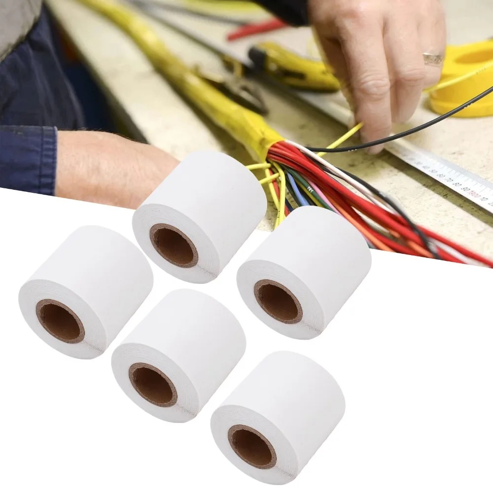 5pcs PVC Material Air Conditioning Pipe Tape 2.4in Width Leak Proof PVC Insulation Tape 31ft Length Electrical Insulation