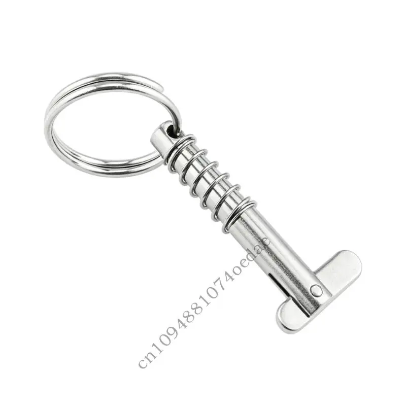 Stainless Boat Hardware Bimini Top Pin with Quick Release Loop Handle for Marine Locking, Fastening, and Service Replacement 