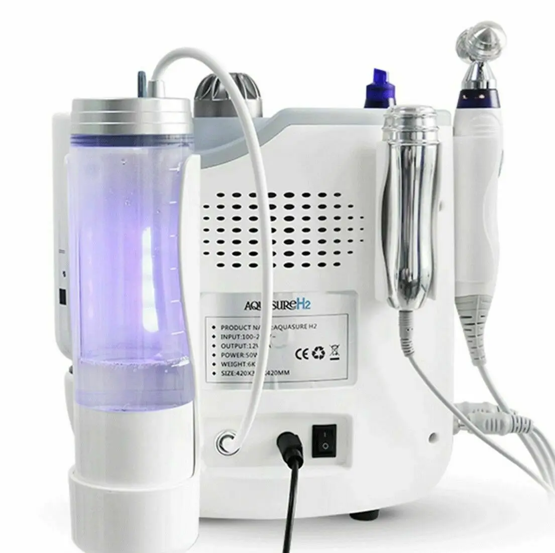 Korea 3 in 1 Water Oxygen Hydrogen Beauty Machine Aquasure H2 Aqua Peeling Facial Hydro Deep Cleaning Skin Tightening For Spa