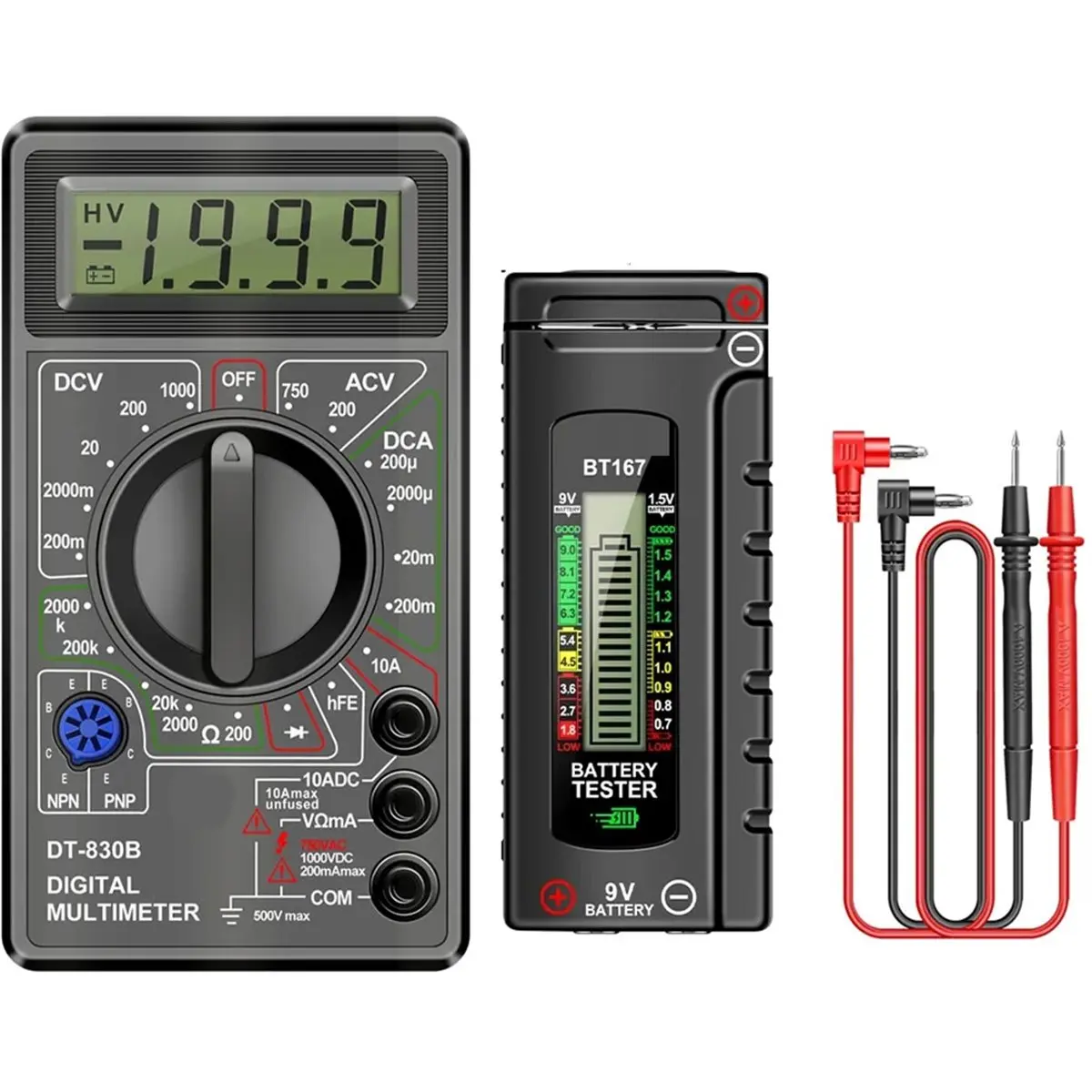 [For Wholesaler]Handheld Digital Multimeter Professional Volt Amp Ohm Tester Voltmeter Ammeter Meter DT830B