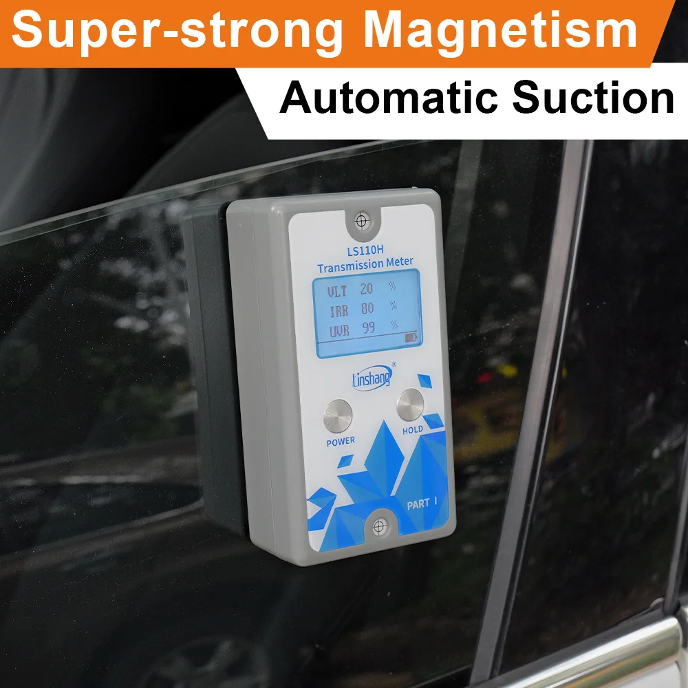 LS110H 1400nm IR Window Tint Glass Light Transmittance Detection Split Solar Film Tester Window Tint Meter for Car view 5