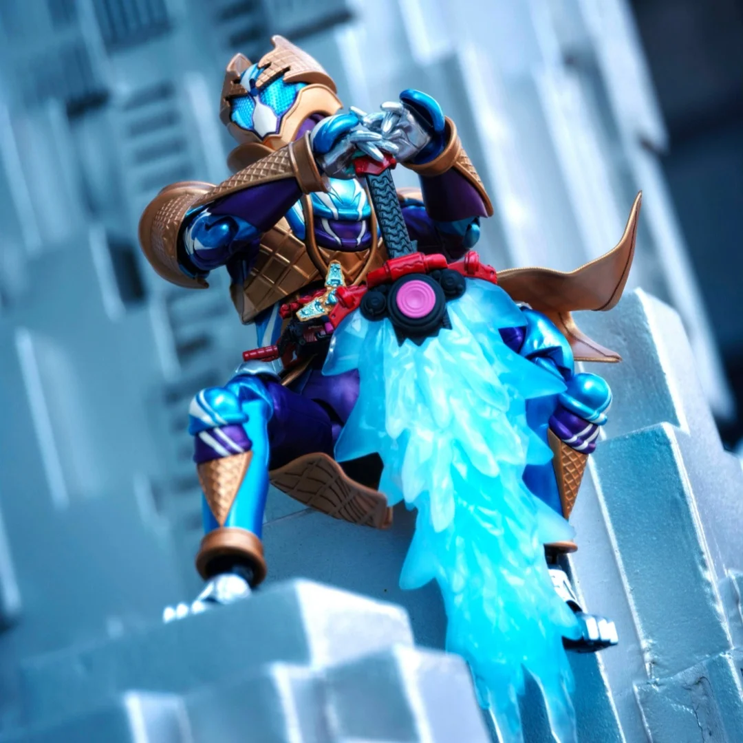 KAMEN RIDER Ice Cream GAVV Shf - Ropa de guerrero del hielo hecha a mano, adecuada para juguetes humanoides móviles de tamaño 1/12