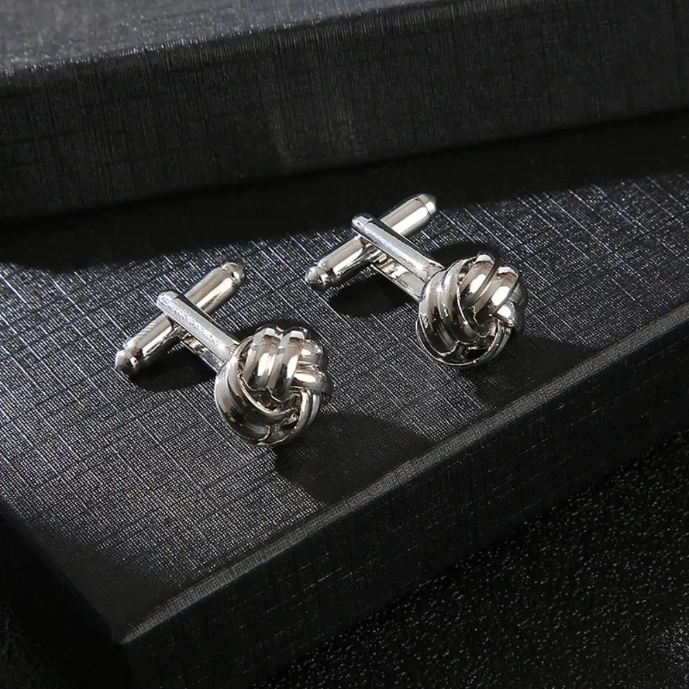 Novelty Luxury Alloy Alloy Cufflinks Gold Silver Black Cufflinks for Mens Shirt Suit Cuff Links Men