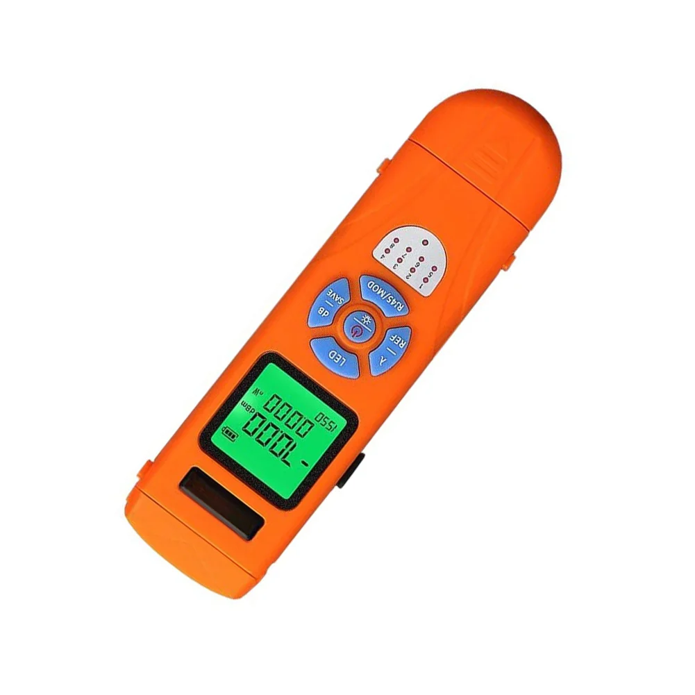 Rechargeable For Mini Optical Power Meter InGaAs Sensor 800-1700nm Dual Range Fiber For Optic Cable Testing Tool For FTTH Engine