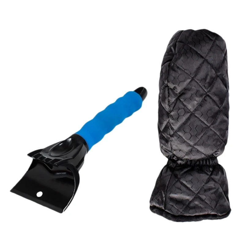 

Ice Scraper Mitt, Windshield Snow Scraper Mitt With Waterproof Glove Lined Of Thick Fleece For Car SUV Truck