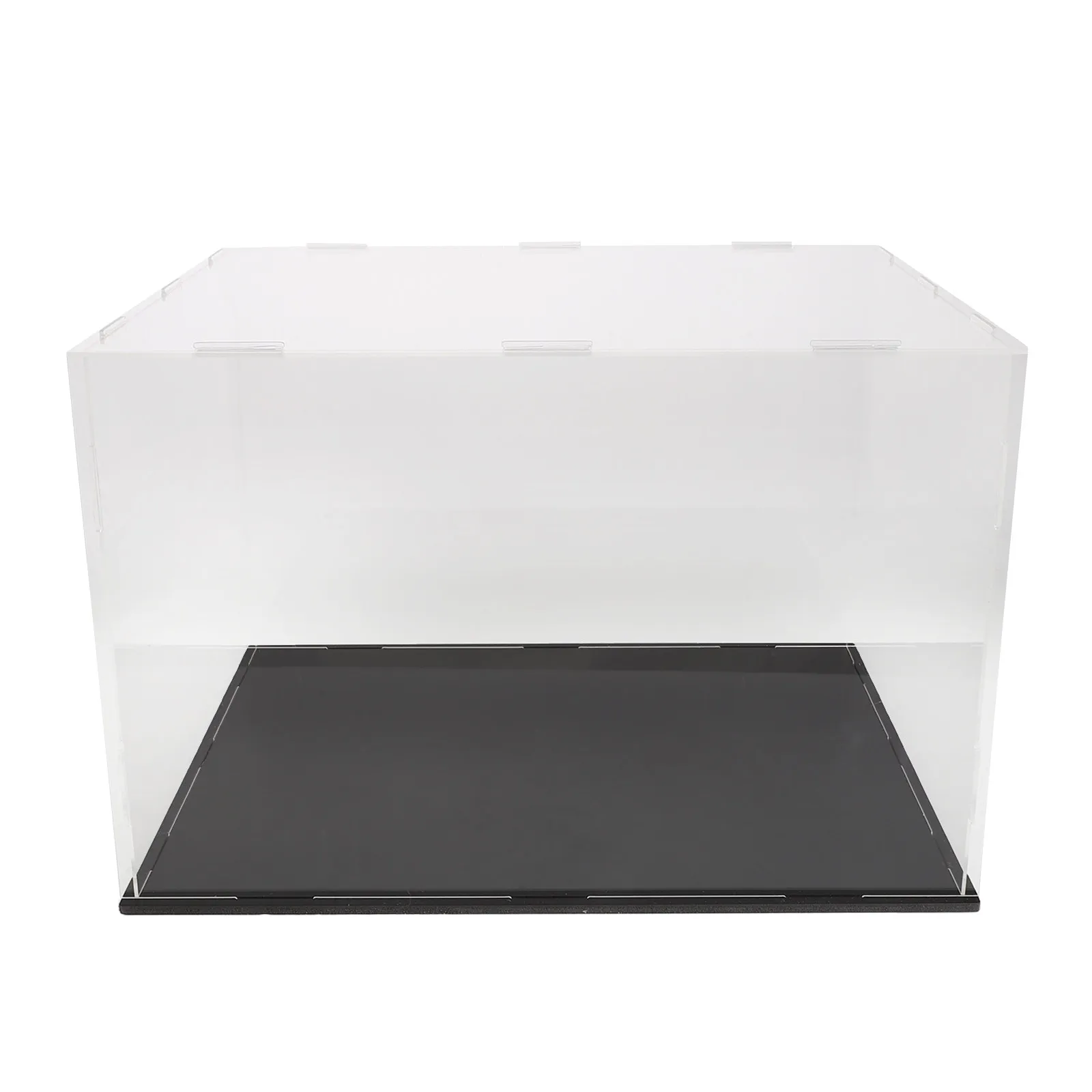 Baseball Cap Display Case Clear Acrylic Dustproof Hat Showcase Stand for Signed Memorabilia Collectors Storage 7.87x11.81x9.84
