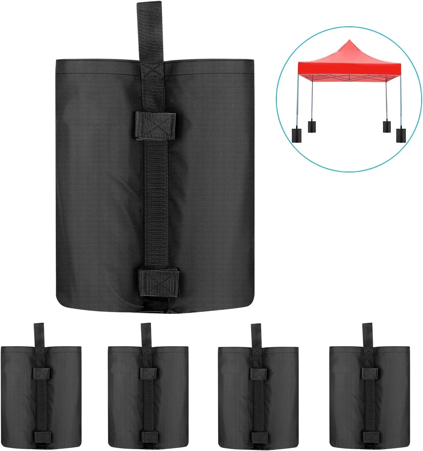 Neewer 4-Pack Weight Bags Leg Sandbags Base ponderata per l'ancoraggio tenda a baldacchino parasole Outdoor Shelter Marquees Market stalle