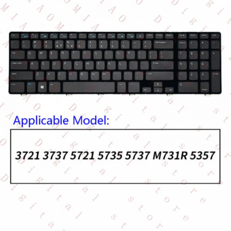 RY  For Dell Inspiron 3721 3737 5721 5735 5737 M731R English Keyboard