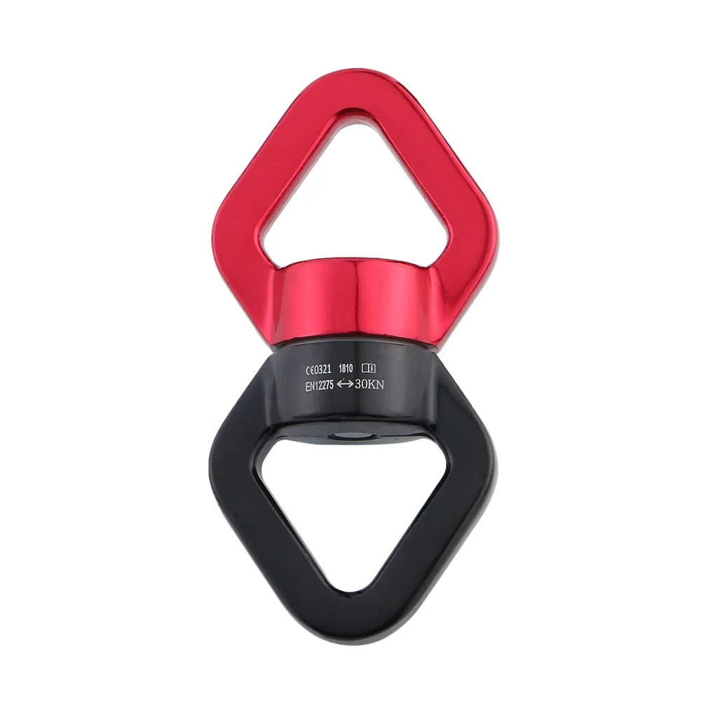 Gimbal Ring 360° Rotation 30kN Swivel Carabiner Anti-Tangles Universal Rotating Carabiner Heavy-Duty Swivel Connector Lyra Hoop