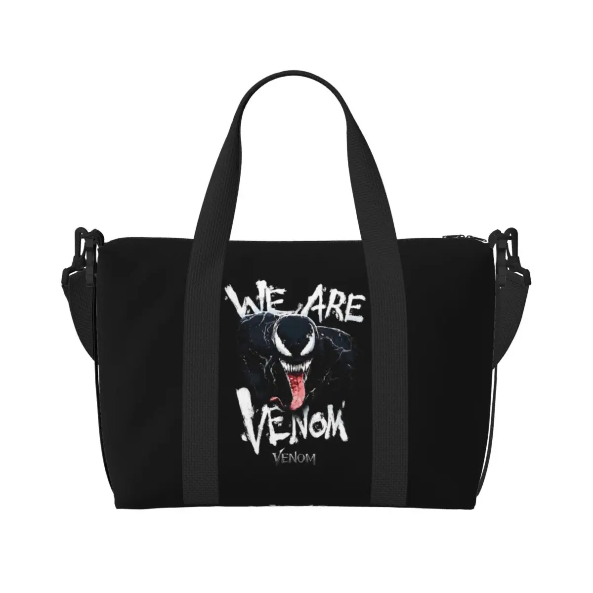 

Юниорская пляжная сумка-тоут Marvel Venom Let There Be Carnage We Are Antihero для очень больших спортивных сумок для покупок из комиксов