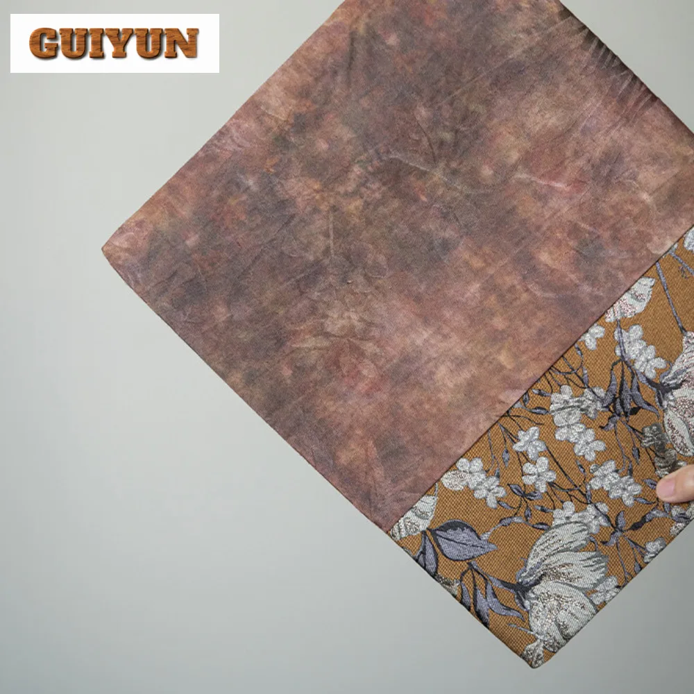 Chinese Tang Color Pattern Tea Table Mats Magnolia Flower Dry Brewing Tea Mat Splicing Thermal Insulation Zen Table Flag Cloth