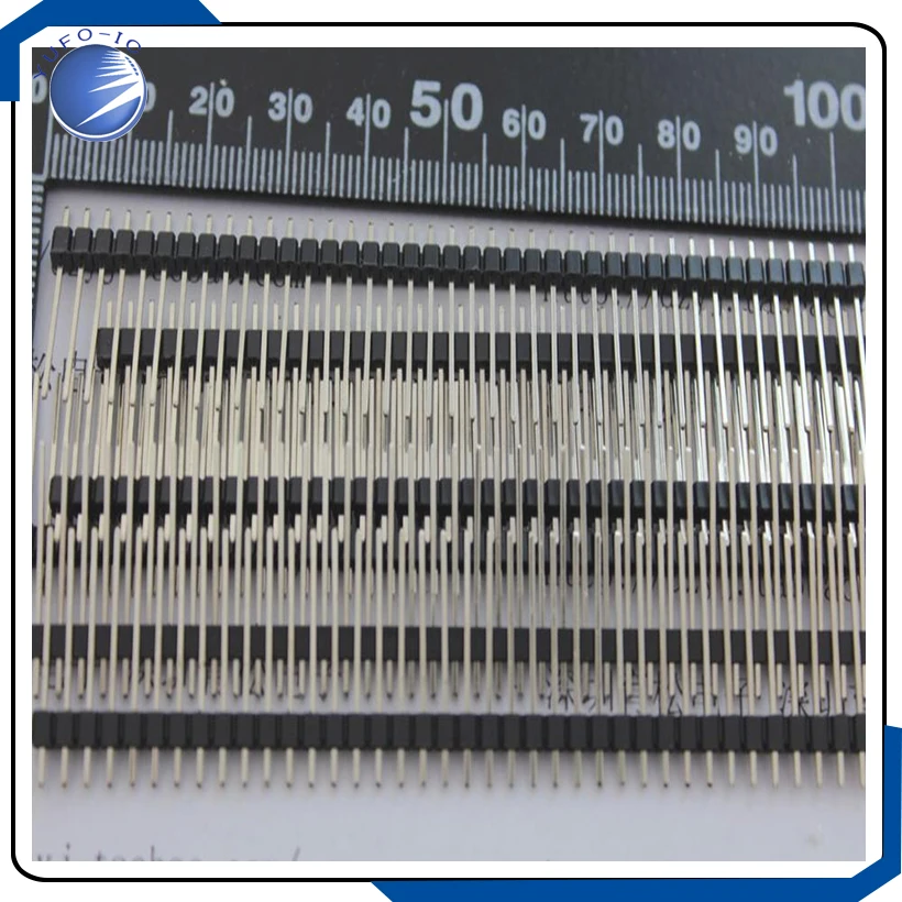 5pcs/lot 1*40P male 1.7CM Single row long 17MM 1*40PIN 2.54mm male pin header strip Connector 1*40