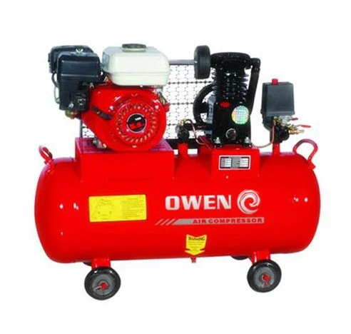 Two cylinder type ac piston gasoline air compressor