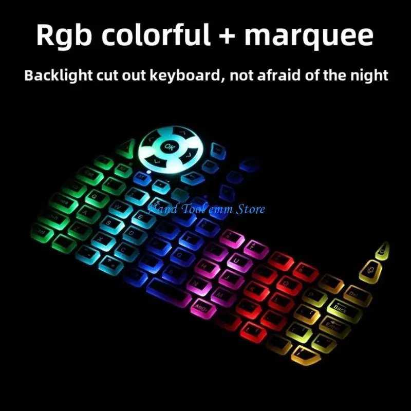H37F Two Mode Wireless Keyboards Mouse Set Rechargeable Backlits Size For Laptop Desktop