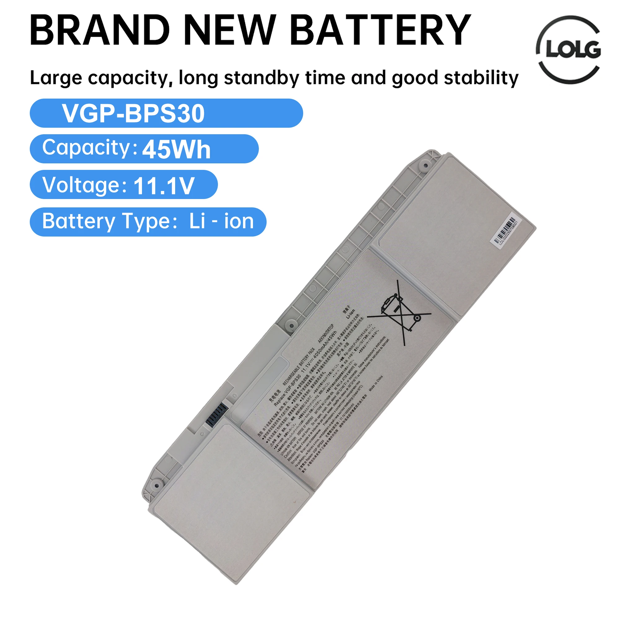 

VGP-BPS30 Battery For SONY VAIO SVT11 SVT13 SVT131A11T SVT131A11W SVT111A11W SVT131B11T SVT-13 SVT-11 SVT1313L1RS 45WH