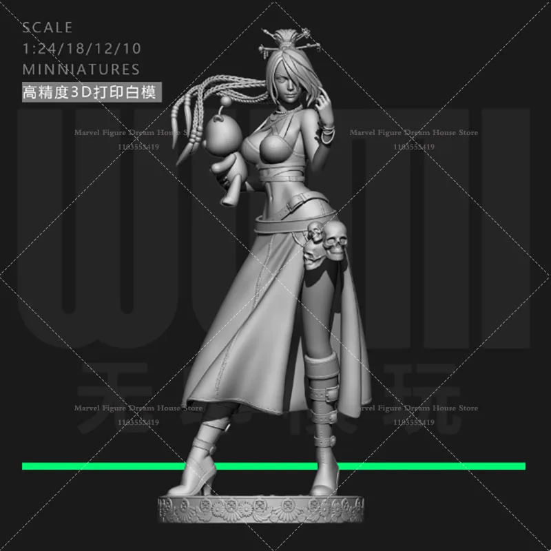 1/24 1/18 Scale DIY Self-assembled GK 3D Resin Un-panited Dolls White Model The Sacred Journey to Subdue The Apocalyptic Being‌