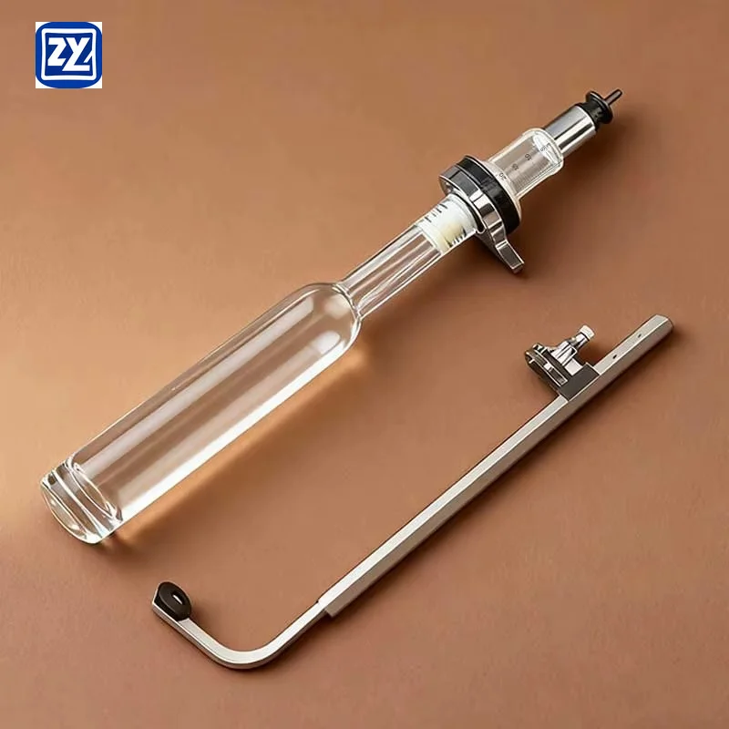 New Custom Wall-hanging 375ml/500ml Glass Bottle Dispenser with Scale Glass Bottle Perfume Dispenser