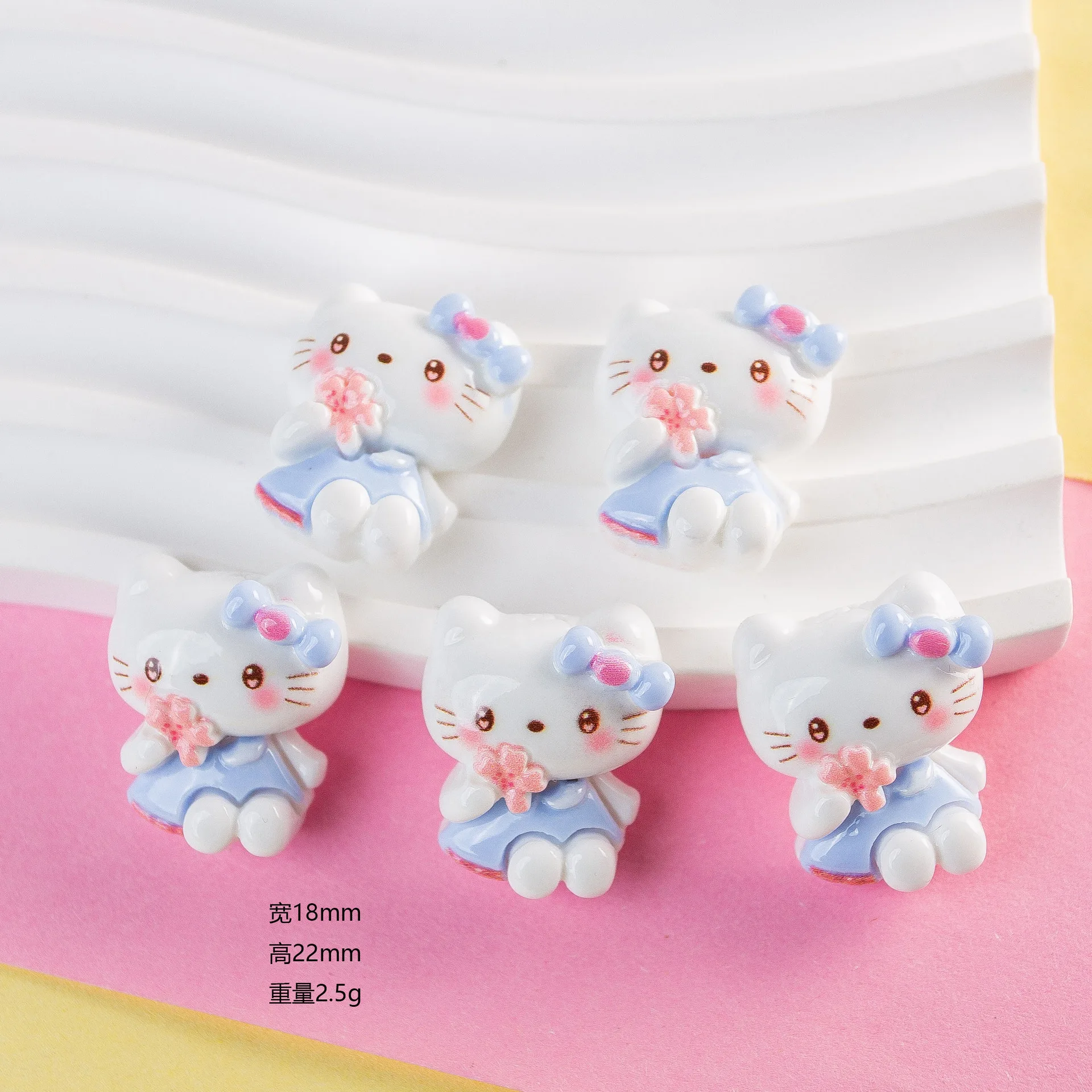 5pcs sanrio hellokitty resin flatback cabochons for jewelry making diy scrapbooking embellishments Resin Slime Charms