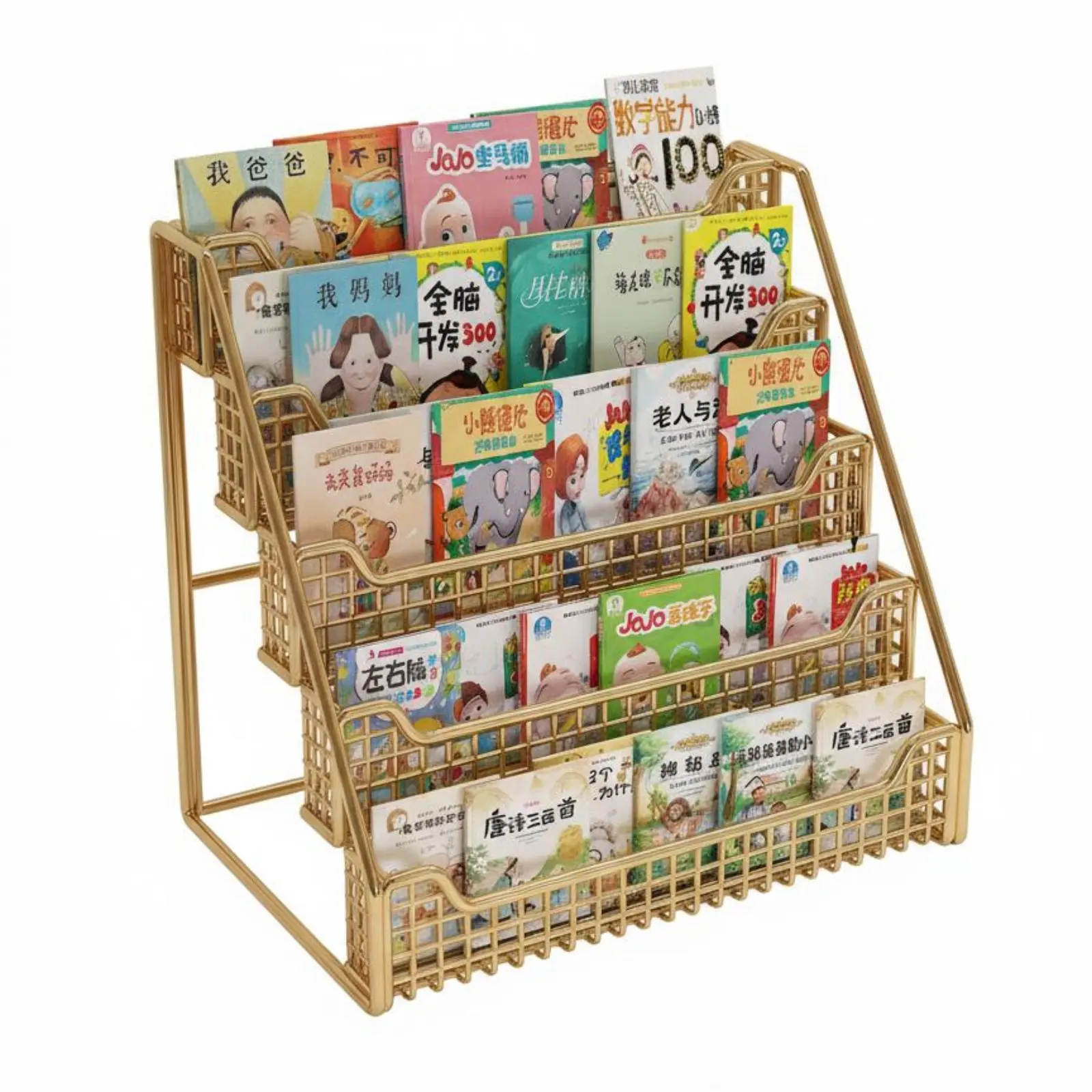 

Многоуровневая система хранения книг, настраиваемый настольный органайзер, компактный, экономит место, складная конструкция, для детей