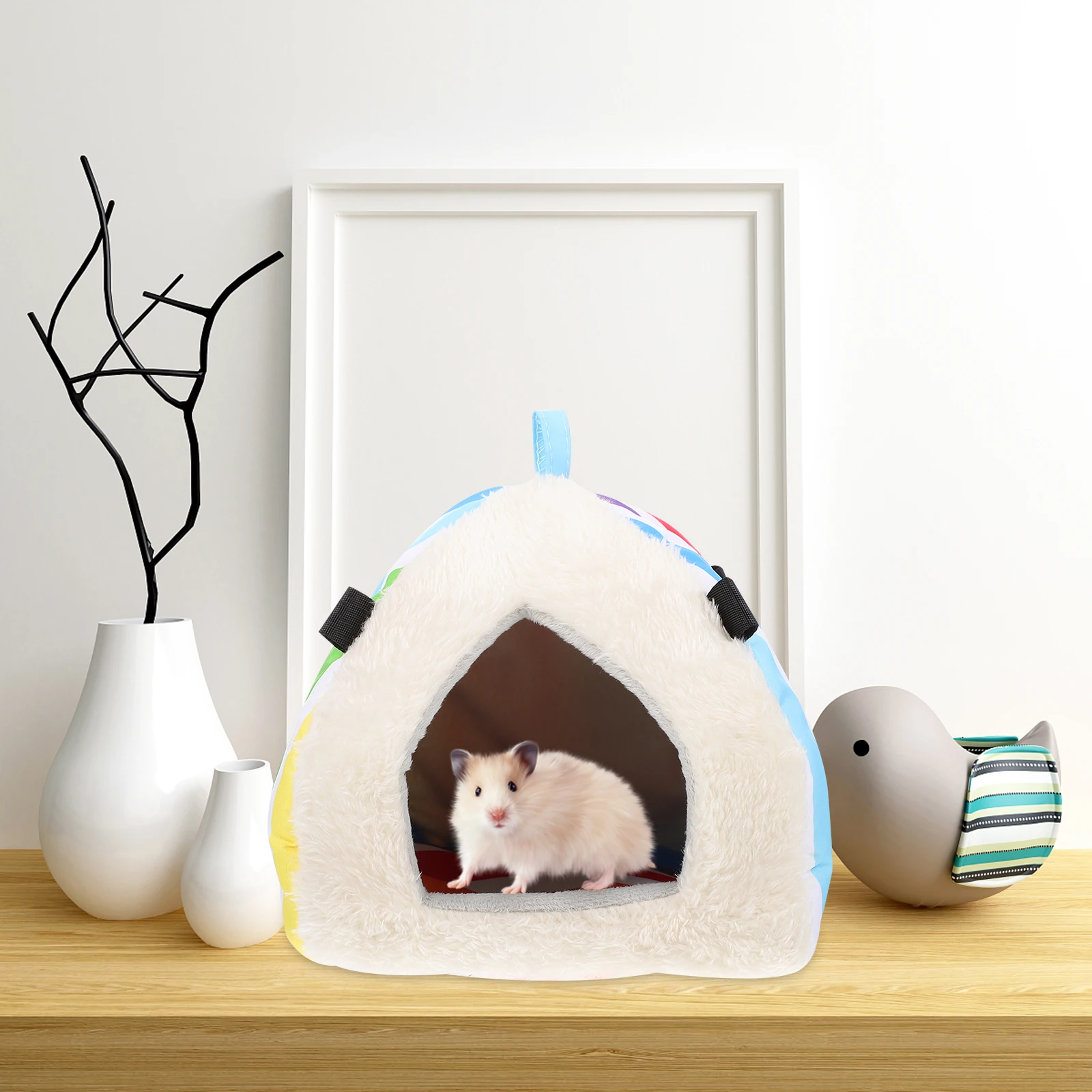 

1pc Warm Cozy Cotton Sleeping Nest For Small Pets Cushion Hamster Bed Supplies Pet Warm House Small Hamster Nest Pet Bed House